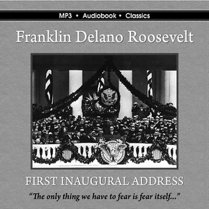 Franklin Delano Roosevelt First Inaugural Address - MP3CD Audiobook CD jacket - Imagen 1 de 4