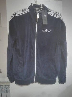 New Unused BOY London Swerve Tracksuit top jacket navy velour Size S - Изображение 1 из 4