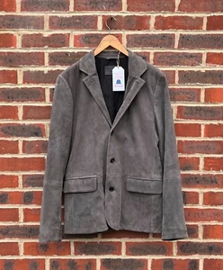 AllSaints Mens NESTON Leather Blazer Jacket MEDIUM 2 All Saints A3 - Picture 1 of 11