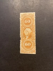 US Stamp Scott # R64b 60c Inland Exchange Revenue Used NG-VF SCV $82.50 - Picture 1 of 2