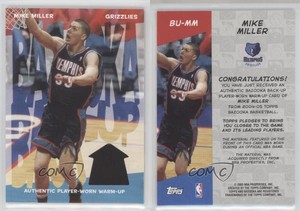 2004-05 Topps Bazooka Back-Up Mike Miller #BU-MM