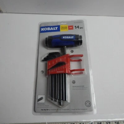 KOBALT 0498853 ToolHex Key Wrench 14 pc Set Allen SAE - Image 1 of 4