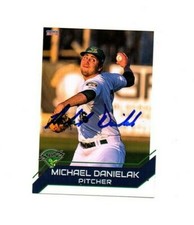 Michael Danielak signed autographed 2018 Beloit Snappers team set card Dartmouth