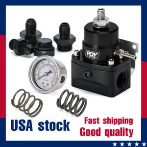 Universal Fuel Pressure Regulator W/ 0-160PSI Gauge 3-70psi Pressure Springs AN6 - Picture 1 of 15