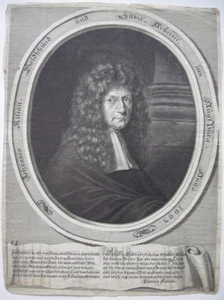Johannes Kilian (1623-1697) Augsburger Goldschmied Orig Kupferstich 1693 - Bild 1 von 3
