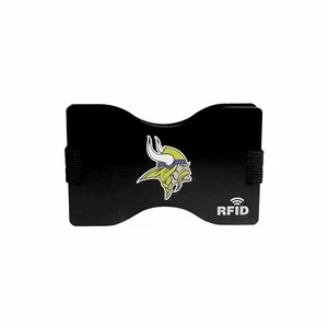 Football Minnesota Vikings RFID Blocking Wallet Minimalist Wallet Money Clip - Picture 1 of 3