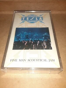 TESLA Five Man Acoustical Jam Cassette (1990 Geffen Records) - Picture 1 of 3
