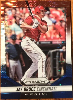 Panini Prizm Prizms 2014 rojo blanco y azul Pulsar Jay Bruce #116 Cincinnati Reds Foto 1 de 2