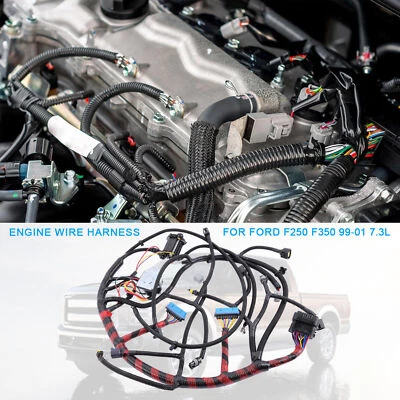 Engine Wiring Harness For 2002-2003 Ford F250 F350 F550 Super Duty 7.3L Diesel Foto 1 de 4