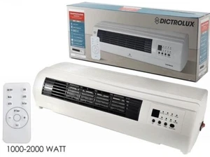 Termoventilatore a Parete con Telecomando Timer Programmazione con Rilevatore - Foto 1 di 1