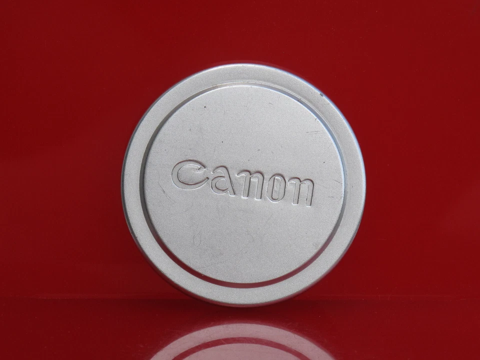 Canon chrome 58mm front cap for 50/1.2 RF lens,   US SELLER "LQQK" - Image 1 of 1