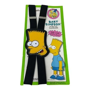 Vintage 1990er The Simpsons Bart Simpson Stretch Hosenträger NEW OLD STOCK (NOS) - Bild 1 von 2