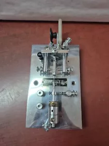RARE TELEGRAPH APPARATUS CO TELEGRAPH KEY, BUG, HAM RADIO, CHROME - Zdjęcie 1 z 5