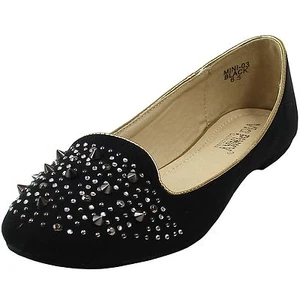 Nuevos zapatos para mujer ballet plano bailarina sintética informal verano trabajo negro - Imagen 1 de 11