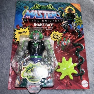 AUF LAGER Masters of the Universe Snake Face Deluxe 5.5 Actionfigur ungelocht - Bild 1 von 7