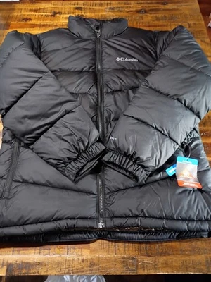 Mens Columbia Lakeport Max Warmth Heavyweight Omni Heat Puffer Jacket Sz Medium - Image 1 of 4