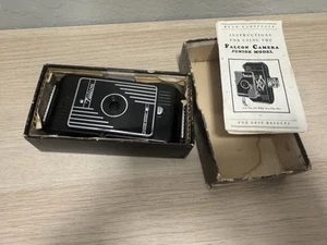 Vintage Falcon Junior Model Faltkamera - 127 Film - Originalverpackt mit Papieren - Bild 1 von 16