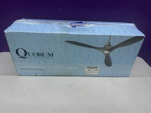 Quorum Ceiling Fan 97543-59 54" Matte Black - Picture 1 of 8