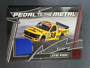2025 Donruss Racing Layne Riggs Pedal To The Metal Red 81/99 Nascar - Picture 1 of 2