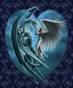 8 Pfund schwere weiche Queen Decke, offiziell lizenziert, Silverback Dragon Throw - Bild 1 von 3