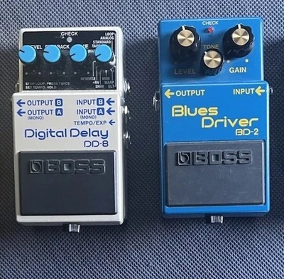 Boss DD-8 Digital Delay, Boss Blues Driver BD-2 Overdrive - Guitar Effects - Image 1 of 4