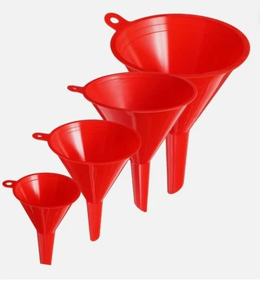 4件装厨房和汽车塑料漏斗,迷你小型中型大型漏斗 — 第 1/4 张图片