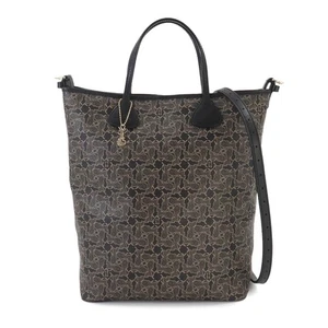 Bolso de Hombro CELINE Sulky 2 Vías Cuero PVC Negro Vintage 90251416 - Imagen 1 de 10