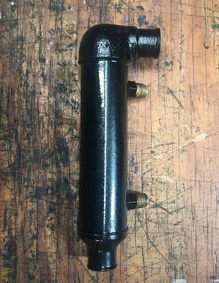 Marine TRANSMISSION Oil Cooler 10 3/4"L x 2 1/4" Water Outlet 1 1/4"OD -8 Lines - Image 1 of 4
