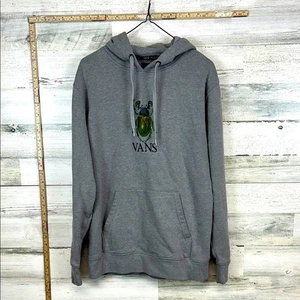 Vans Bug Beetle Embroidered Pullover Hoodie Men’s Size Small *stain on cuff - Picture 1 of 7