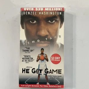 He Got Game (VHS, 1998) Screener Promo Tape Screening Copy Rare New Sealed - Bild 1 von 6
