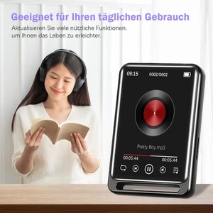 128GB Bluetooth MP3 Player HiFi Bass Musik Spieler HD mit FM Radio Support - Bild 1 von 11
