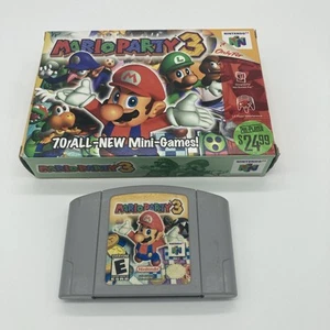 Mario Party 3 Nintendo 64 | N64 Authentic BOX & CART ONLY NO manual FREE SHIP - Picture 1 of 4