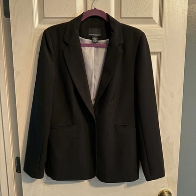 Cynthia Rowley Black Blazer Jacket Size Medium Professional Career Business - Image 1 of 4