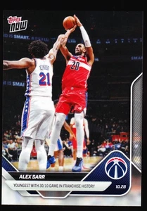 Alex Starr Youngest 30/10 in Wizards History 2025-26 Topps Now #35 SSP Base - Bild 1 von 2