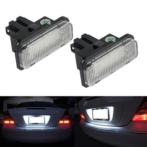 LED License Plate Lights Assembly 6000K Bright For Mercedes W203 W211 C E Class - Picture 1 of 10