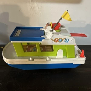 Vintage Fisher Price Little People Happy Houseboat #985 - Picture 1 of 8