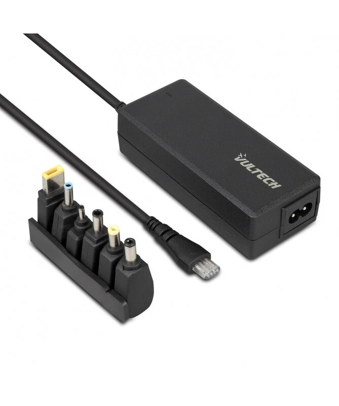 Alimentatore per notebook universale VULTECH AU-70W NERO con 6 connettori - Immagine 1 di 4