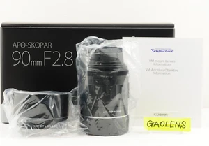 Voigtlander APO-SKOPAR 90mm F/2.8 VM for Leica M Black w/ Hood Tlephoto Lens New - Picture 1 of 18
