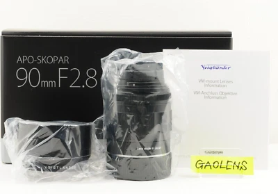 US Duty Paid Voigtlander APO-SKOPAR 90mm F/2.8 VM for Leica M Black Lens New - Image 1 of 4