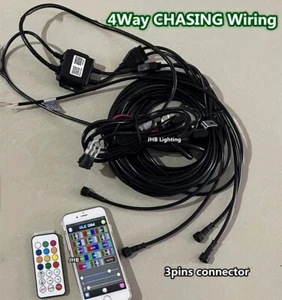 Parts: JHB 4Way App Remote CHASING Wheel Underglow Rock Lights Controller Wiring - Bild 1 von 4