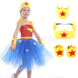 Girls Wonder Women Wonder Girl Accessories 4pcs Set - Picture 1 of 13