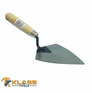 6" Point Trowel with Solid Wood Handle by KlassTools