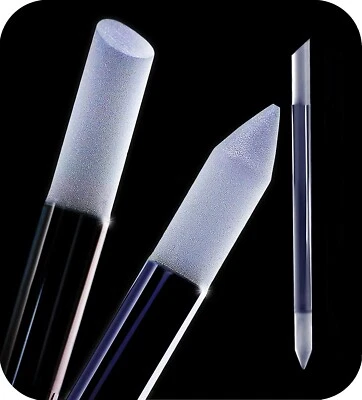 INSGB Glass Manicure & Pedicure Cuticle Pusher Remover Nail file Tempered Glass