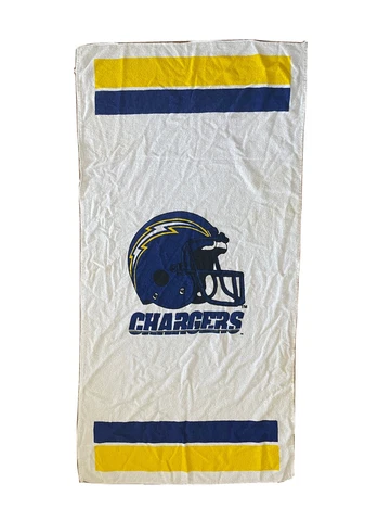 San Diego Chargers Beach Bath Towel 27 x 54” NFL Football Vintage Los Angeles Cover