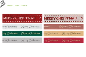 Berisfords Christmas Ribbons : 10/15/25mm x 15/20 Metres Reels, Wrapping, Gift - Picture 1 of 9