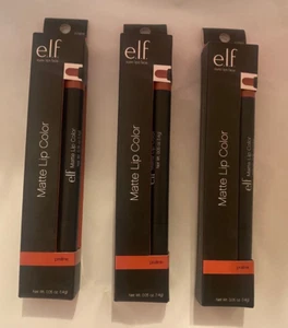 3 x E.L.F. ELF Matte Lip Color ~ #82464 PRALINE ~ Lot of 3 New in Box - Picture 1 of 2
