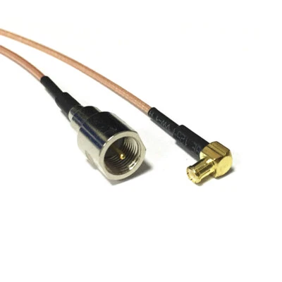 MCX male RA angle 90-degree to FME plug RF Pigtail Cable RG178 adapter 15cm 6" - Image 1 of 3