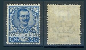 ITALIA REGNO 1901. Cent.25 serie "Floreale" (**)