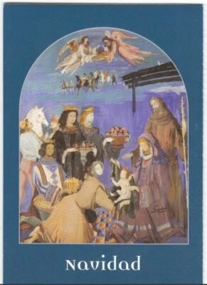 Argentina 2014 Navidad, Pinturas Edición Conjunta Vaticano FDC Tríptico Foto 1 de 3