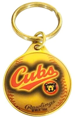 Chicago Cubs Vintage Keychain Rawlings 1994 MLB Baseball Team Logo Rare Keyring  - Image 1 of 4
